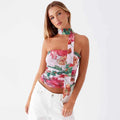 Printing Strapless Thin Tank Top