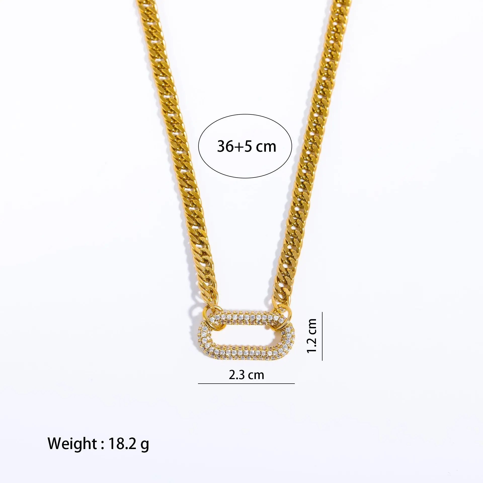 Punk Rock Diamond-embedded Geometric Clavicle Chain - electronic accessories