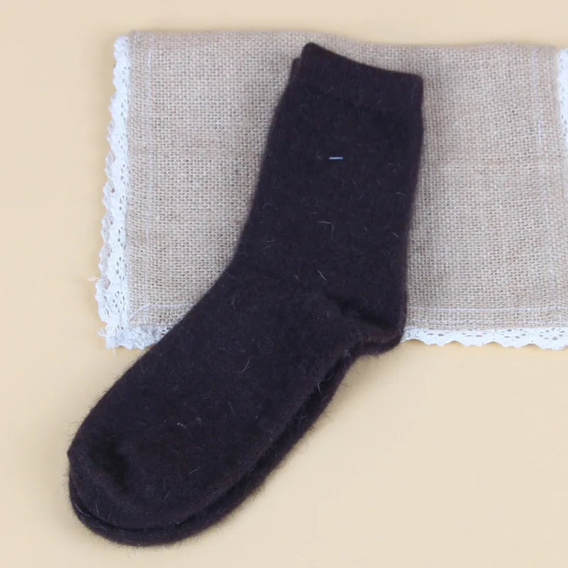 Pure Color Warm Winter Socks - sock 2 / Foot length 21-25cm