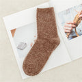 Pure Color Warm Winter Socks - sock 9 / Foot length 21-25cm