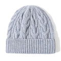 Pure Wool Cable Knit Beanies for Women