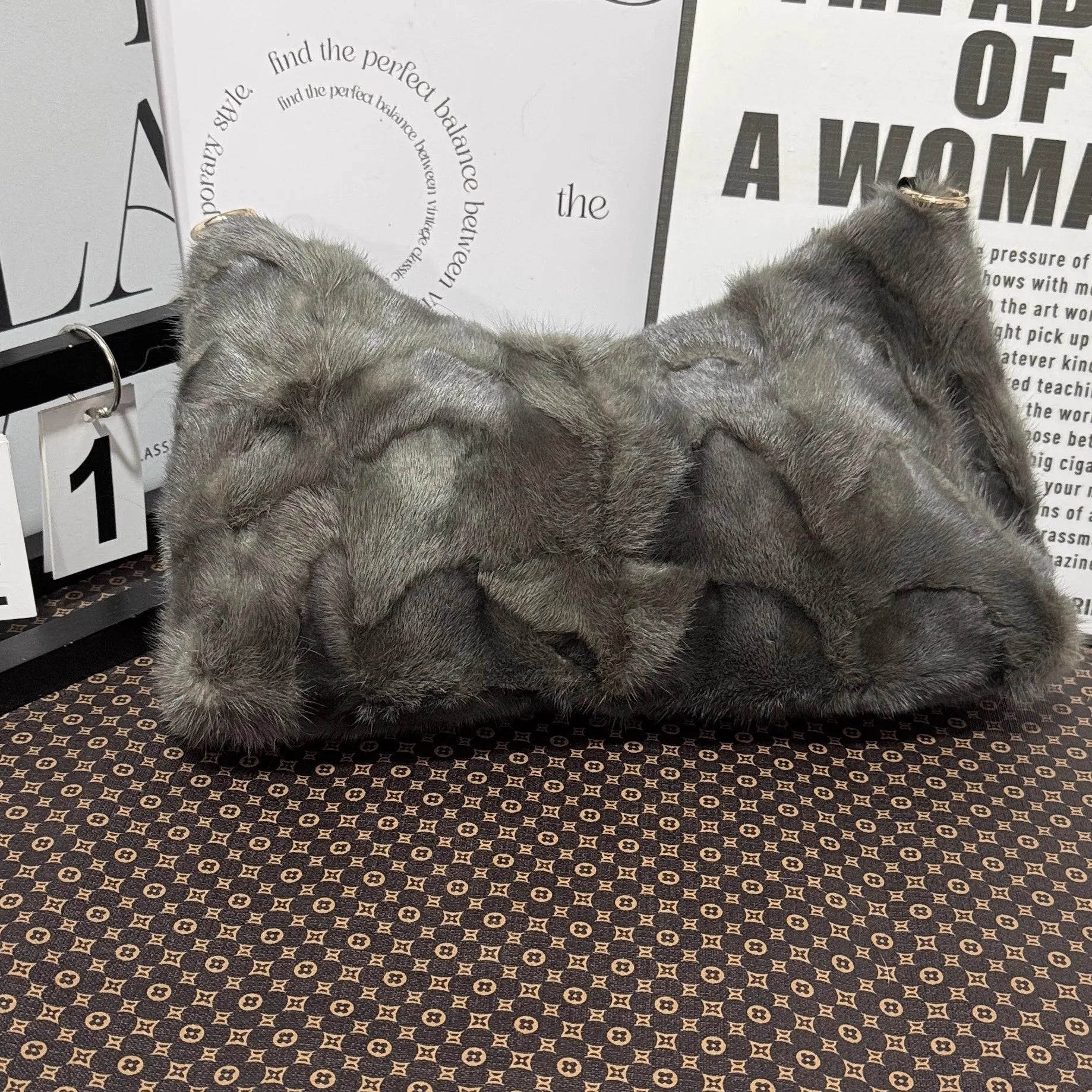 Real Mink Fur Bag Shoulder - 17