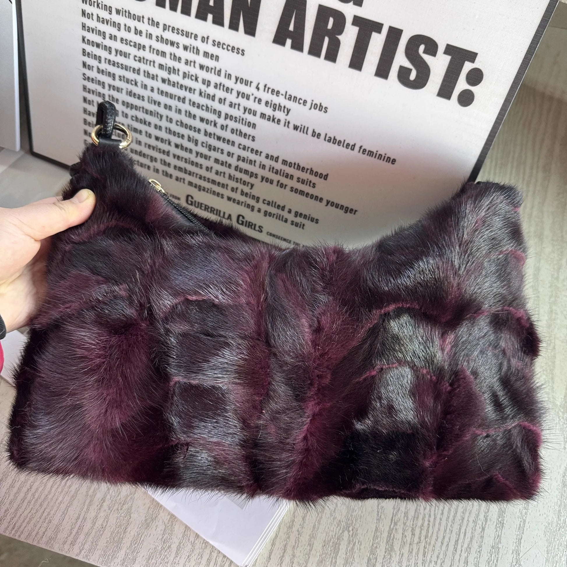 Real Mink Fur Bag Shoulder - 20