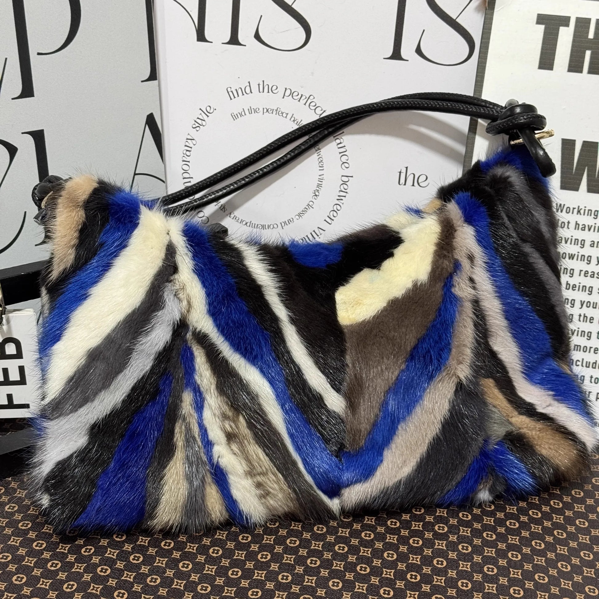 Real Mink Fur Bag Shoulder - 28
