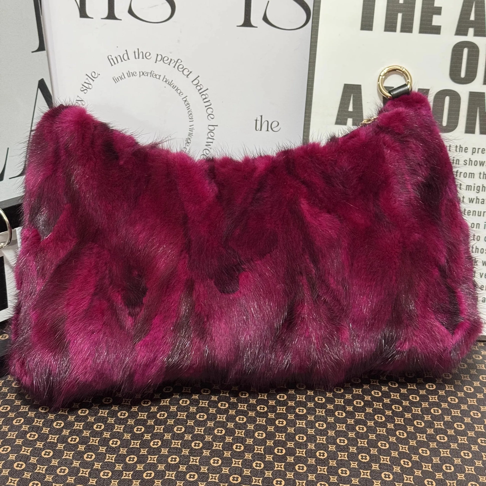 Real Mink Fur Bag Shoulder - 35