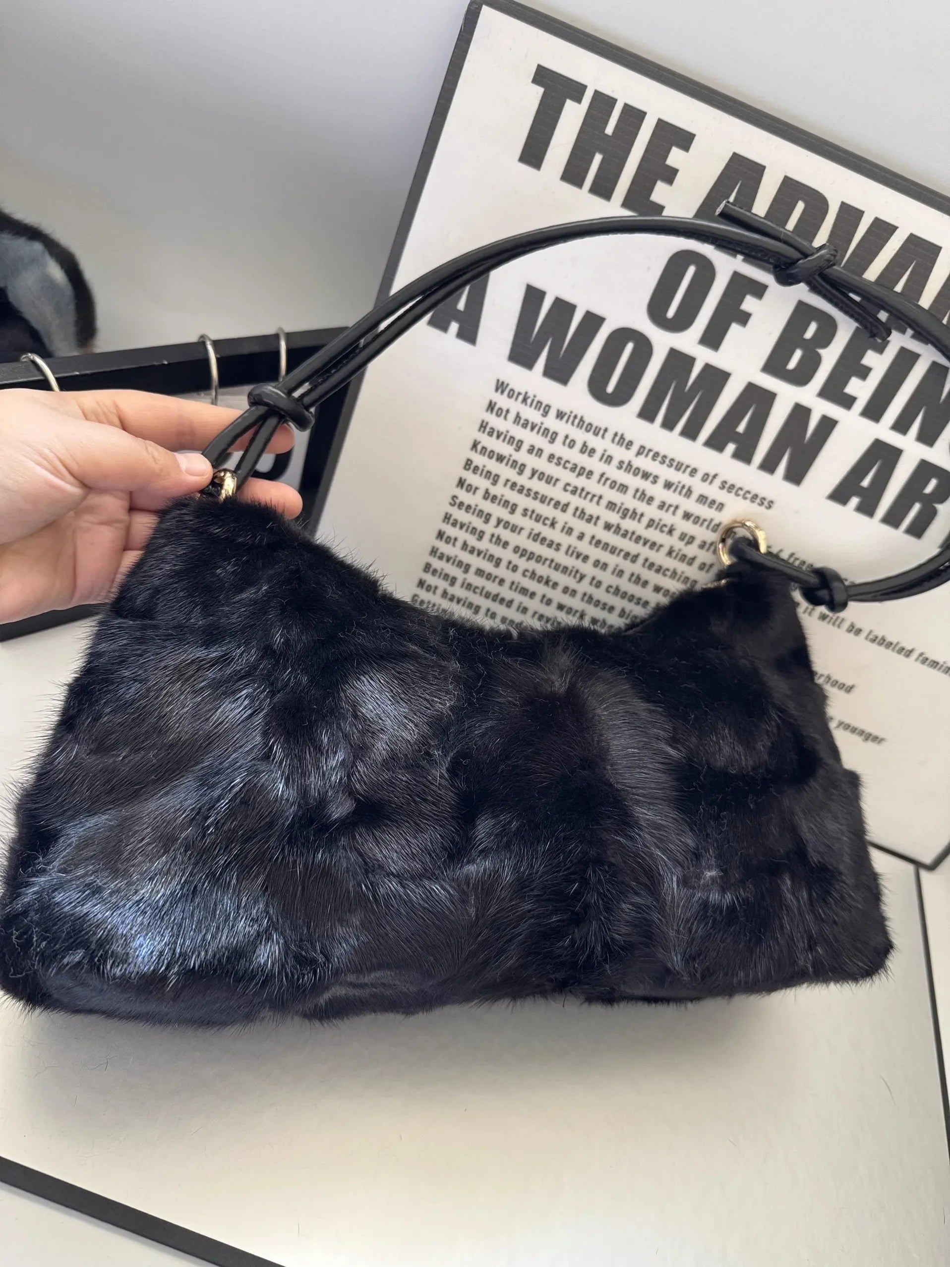 Real Mink Fur Bag Shoulder - 43