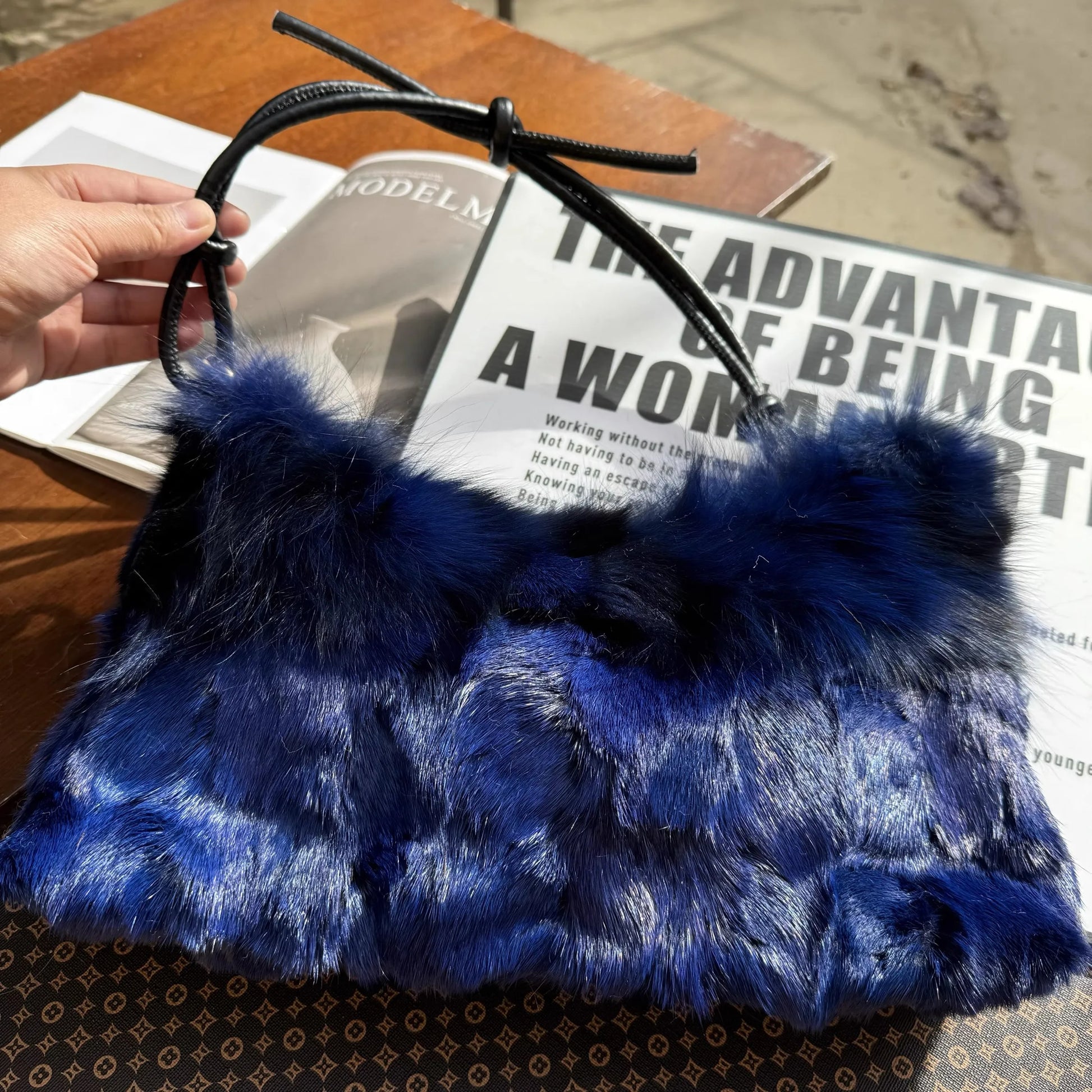 Real Mink Fur Bag Shoulder - 44