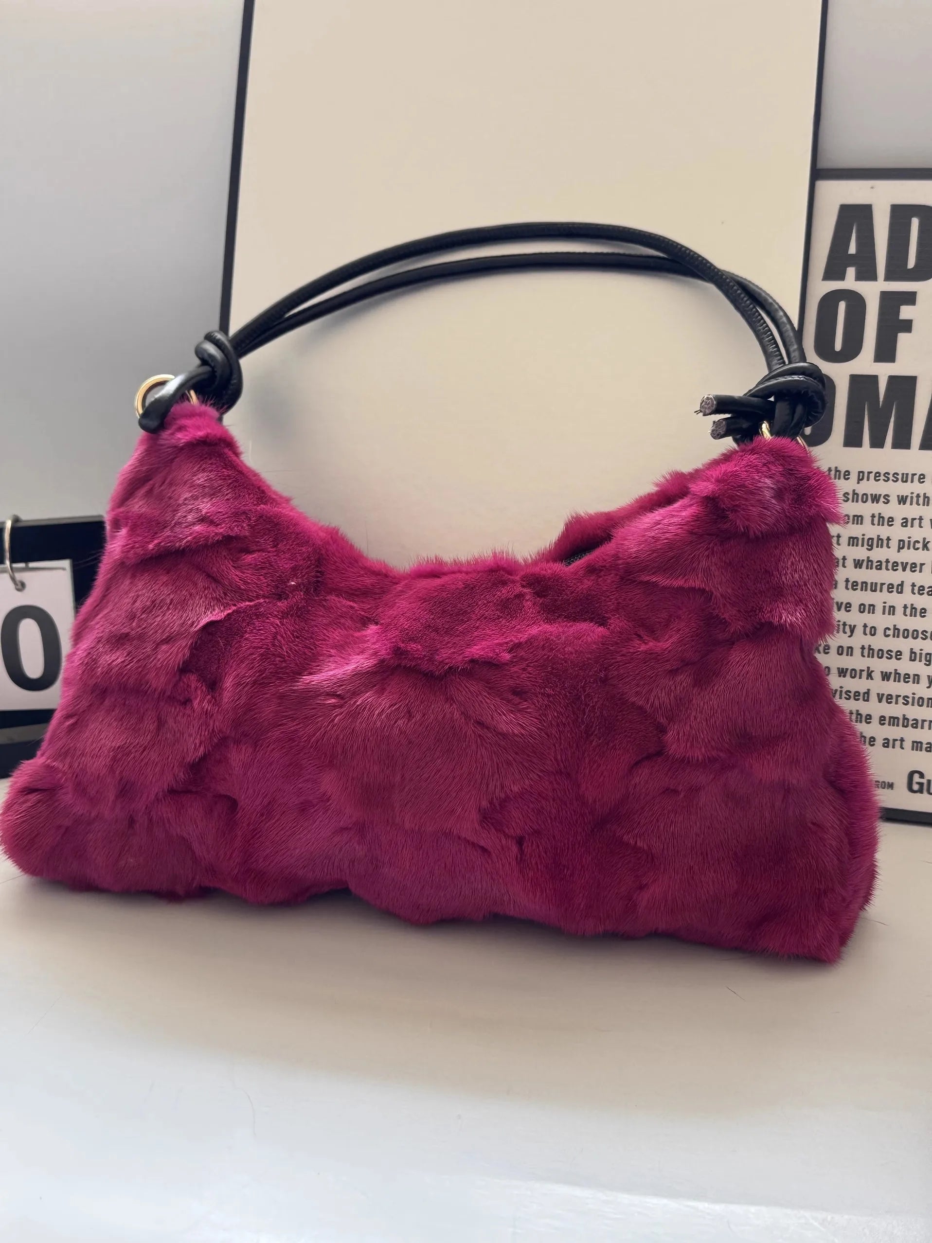 Real Mink Fur Bag Shoulder - 50 1