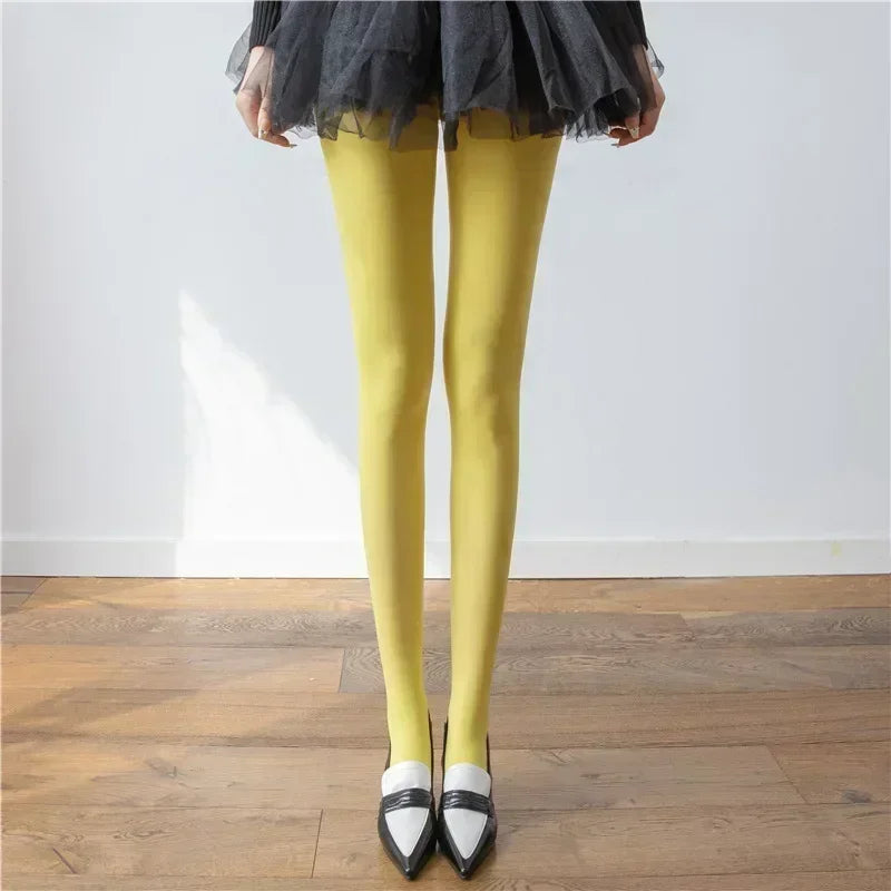 Red Tights Women - Yellow / One Size