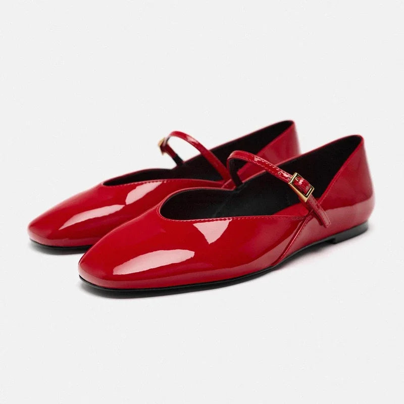 Red Women Ballet Shoes