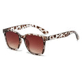 Retro Classic Vintage Square Sunglasses Women - Leopard Tea / As Picture
