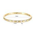 Retro Color Zirconium Ladies’ Bracelet - 14K Gold XZ374 - electronic accessories