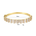Retro Color Zirconium Ladies’ Bracelet - 14K Gold XZ381 - electronic accessories