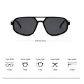Retro Double Bridge Sunglasses Women