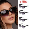 Retro Fashion Cat Eye Sunglasses Women - 4pcs z01 / CHINA