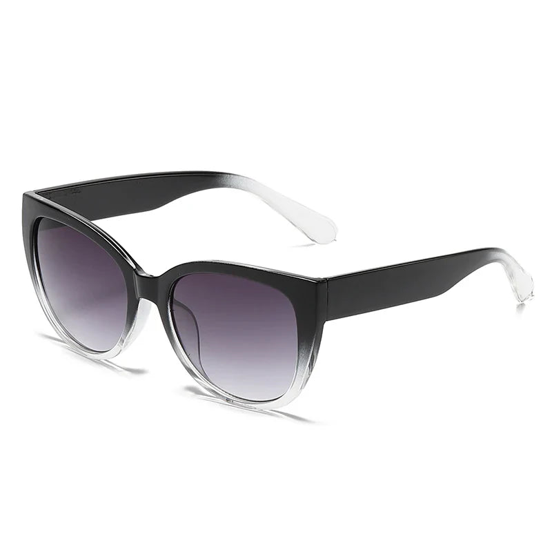 Retro Fashion Cat Eye Sunglasses Women - black / CHINA
