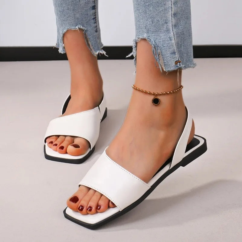 Retro Flat Sandals for Women - GRAY / 37