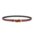 Retro Gold Buckle Genuine Leather Belt for Women
