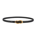 Retro Gold Buckle Genuine Leather Belt for Women