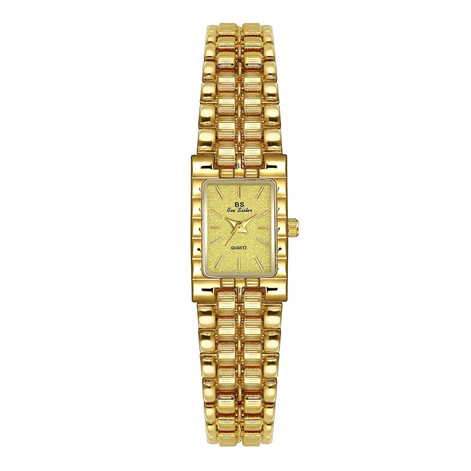 Retro Gold Rectangle Classic Watch For Women - CHINA