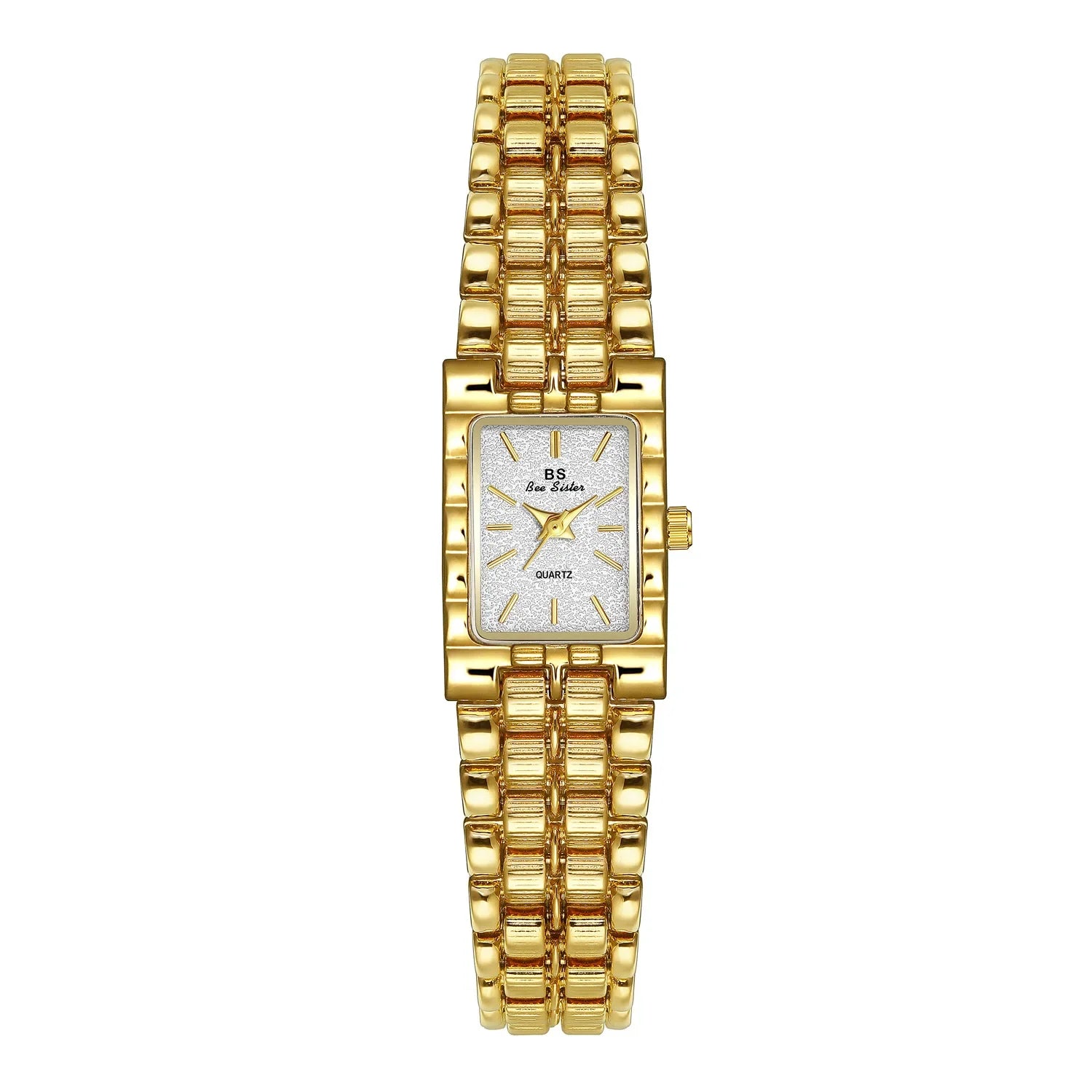 Retro Gold Rectangle Classic Watch For Women - WHITE / CHINA