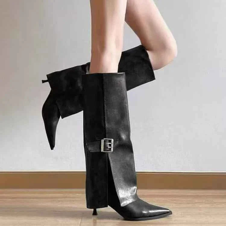 Retro Knee-high Boots
