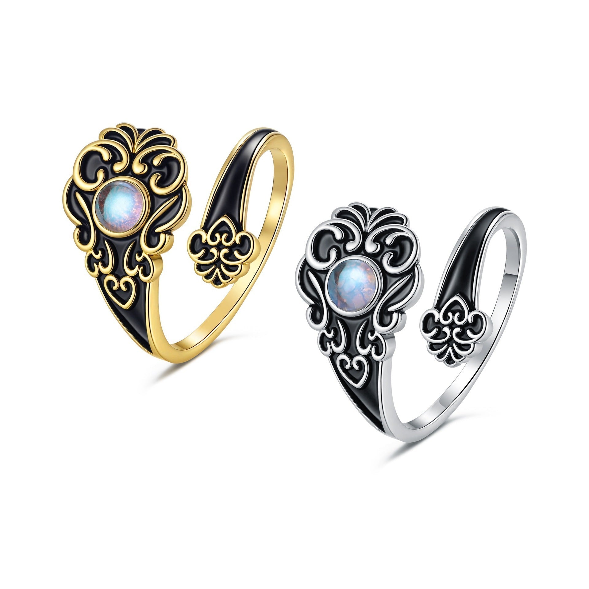 Retro Old Love Opal Ring For Women - electronic accessories