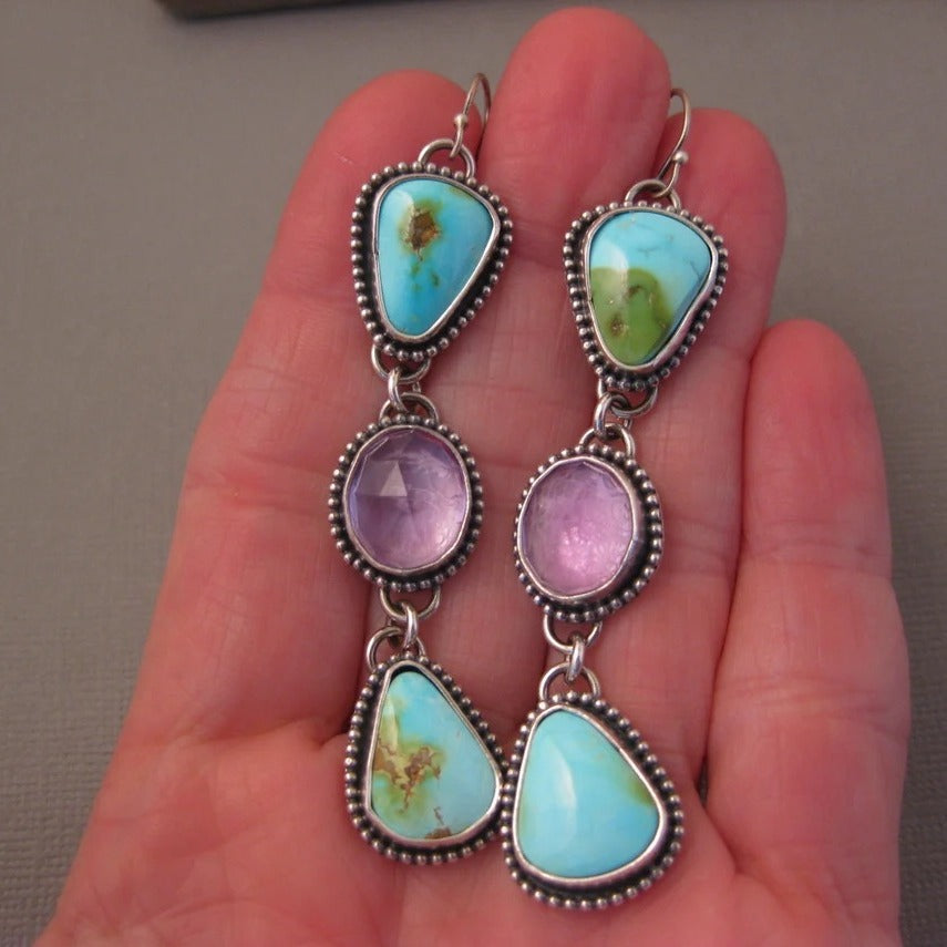 Retro Simple Fashion Female Earrings - Antique Silver - electronic accessories