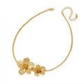 Retro Simple High-grade Flower Metal Necklace - Gold - electronic accessories
