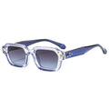 Retro Small Square Sunglasses Women - blue / as picture