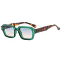 Retro Small Square Sunglasses Women - green / as picture
