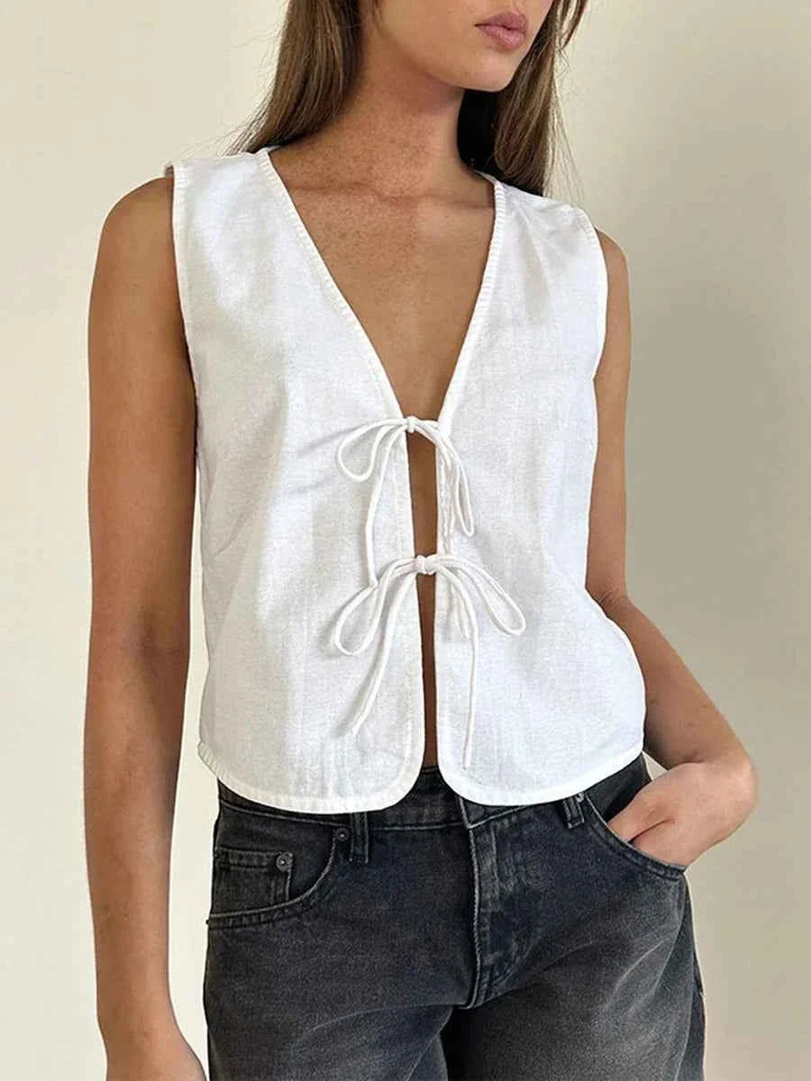 Retro Strappy Tank Top Women