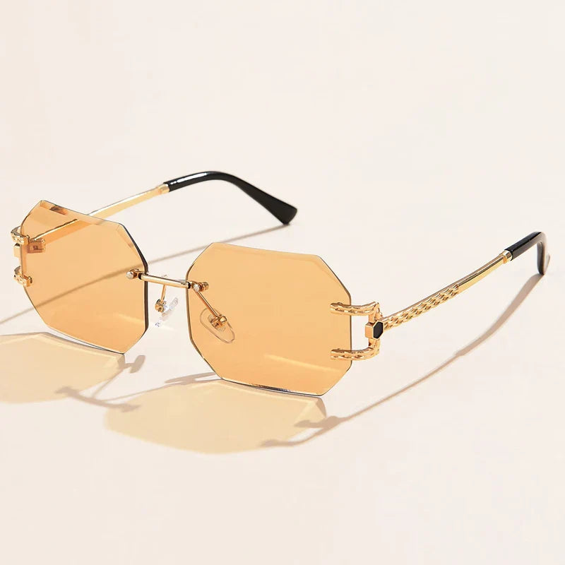 Retro Sunglasses Women - champagne