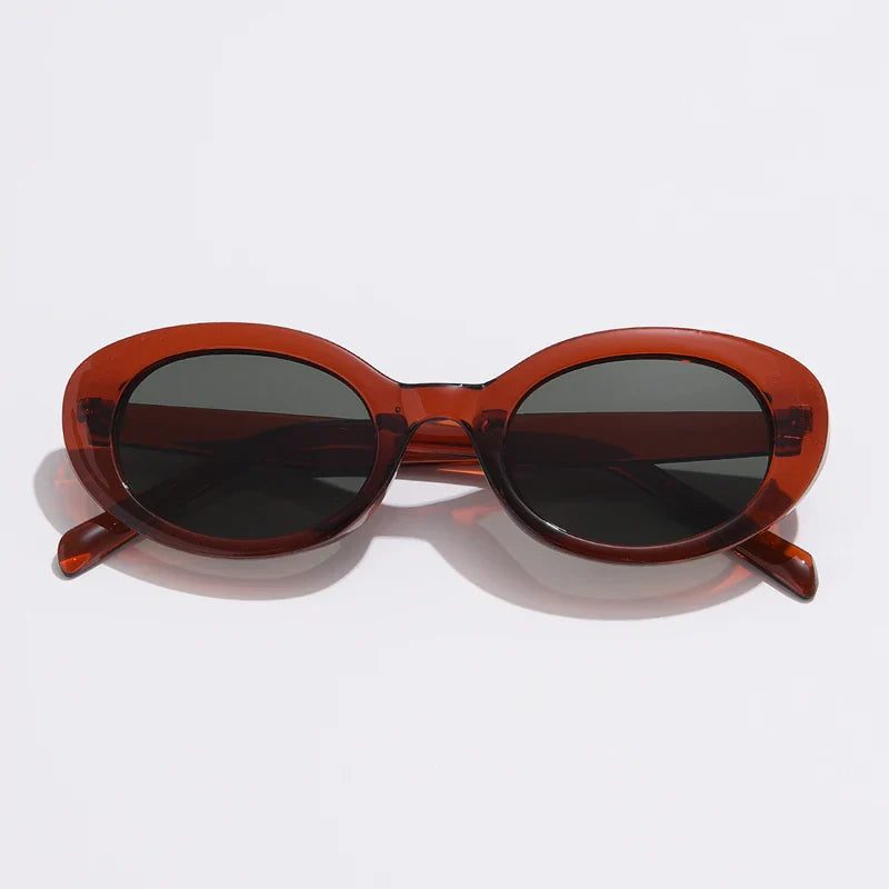 Retro Vintage Oval Sunglasses Women