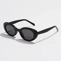 Retro Vintage Oval Sunglasses Women - black