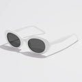 Retro Vintage Oval Sunglasses Women - white