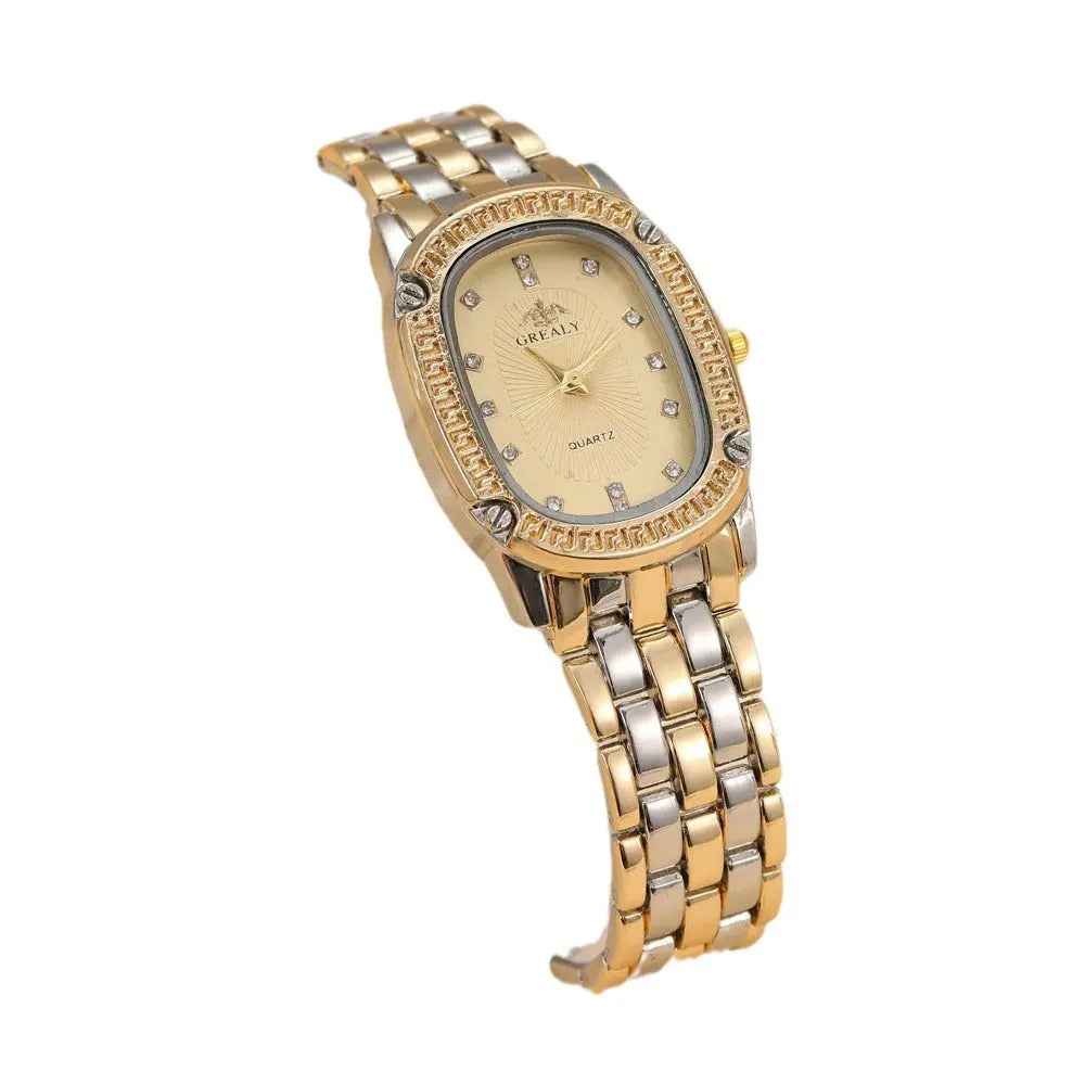 Rhinestone Luxury Multi-color Oval Dial Watch - Norellé