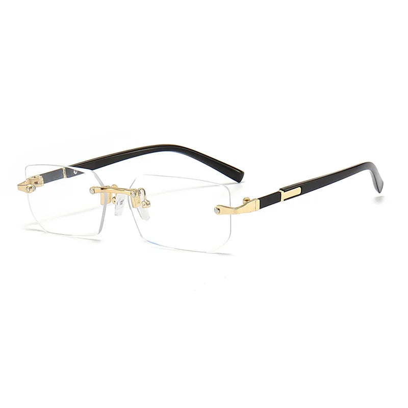 Rimless Sunglasses Rectangle Women - 9