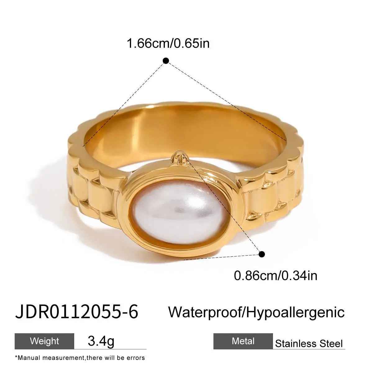 Ring Titanium Steel No Fading Female Accessories - JDR0112055 / 6 - electronic accessories