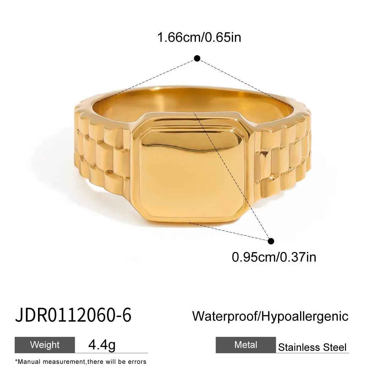 Ring Titanium Steel No Fading Female Accessories - JDR0112060 / 6 - electronic accessories