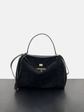 Rodeo Genuine Leather Tote Bag for Women - Matte black / 28-10-19cm / CHINA