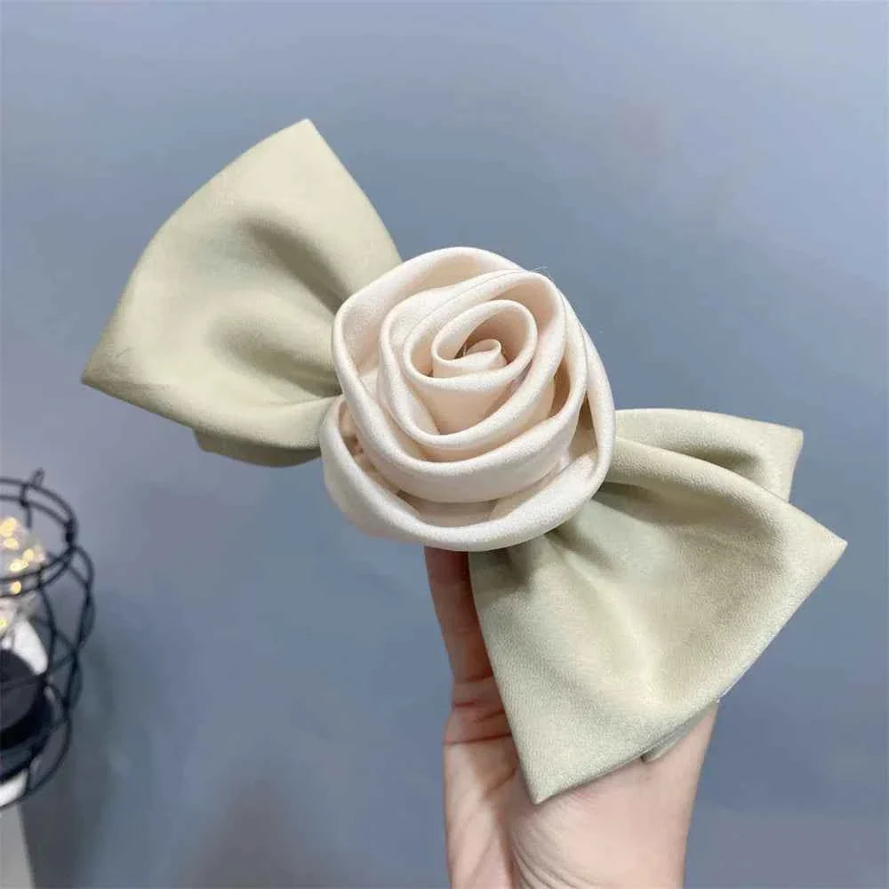 Rose Flower Spring Clip
