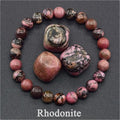 Rose Stone Agate Mixed Colorful Beads Bracelet - electronic accessories