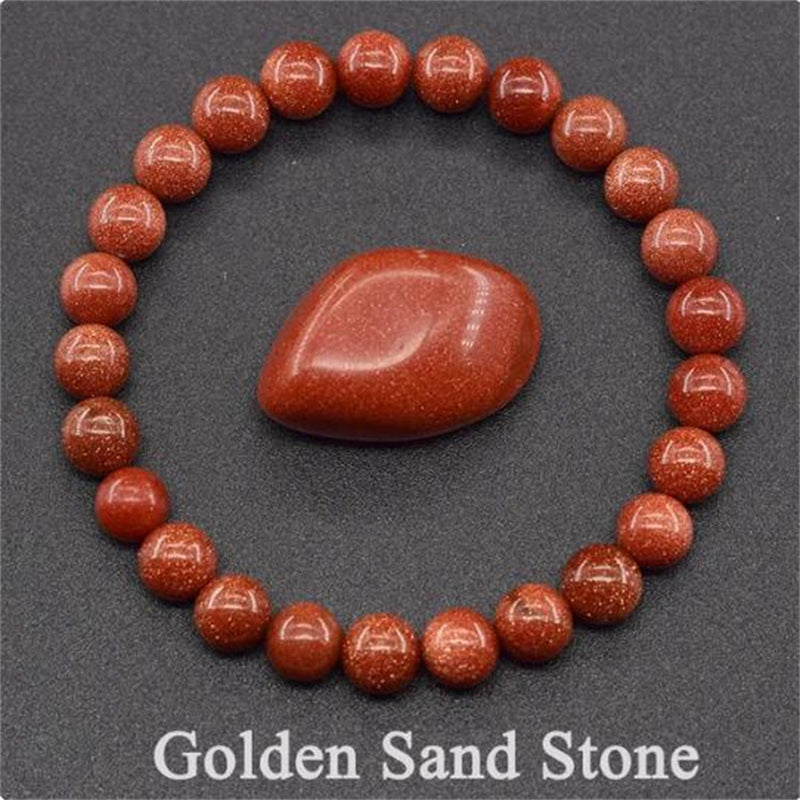 Rose Stone Agate Mixed Colorful Beads Bracelet - Sands - electronic accessories