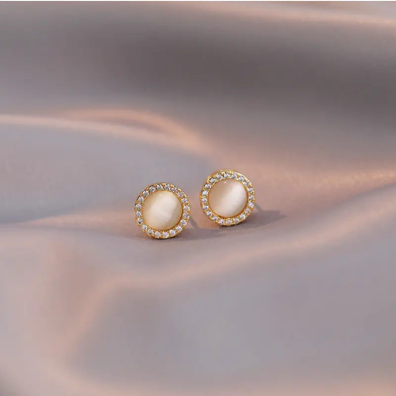 Rotating Opal Necklace For Women - E019 Earrings - electronic accessories