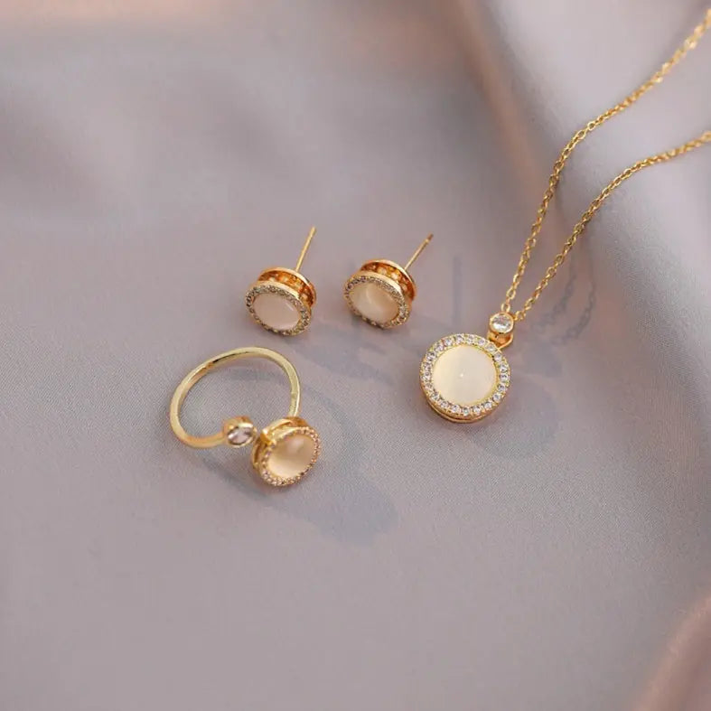 Rotating Opal Necklace For Women - electronic accessories