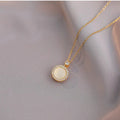 Rotating Opal Necklace For Women - X202 Gold - electronic accessories