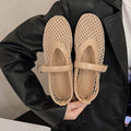 Round Toe Straight Buckles Casual and Comfortable Women’s Flats