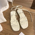 Sandals Women Flat Casual Cross-Tie Open Toe Sandals