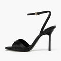 Satin High Heels Women Ankle Strap